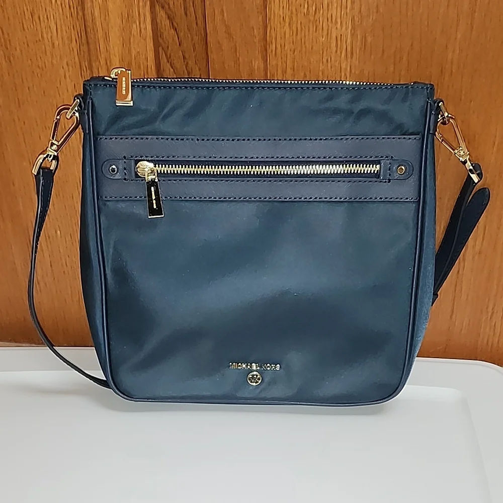 MICHAEL Michael Kors Navy Crossbody Bag with Gold Details